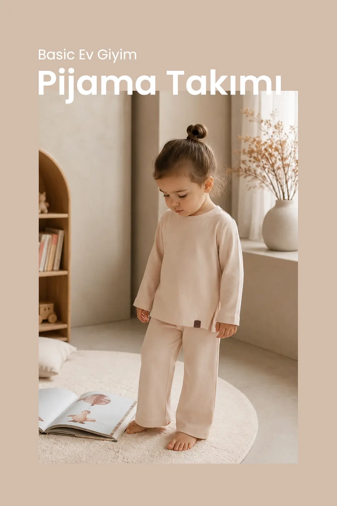 Basic Ev Giyim Pijama Takımı Premium 1. Sınıf %100 Pamuk pijama-takım çocuk pijaması